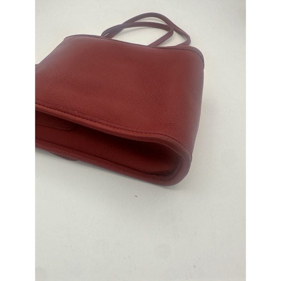 Vintage Coach red leather "scooter" crossbody bag, circa 1980s/90s - Picture 5 of 9